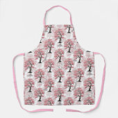 Sakura Pink Cherry Blossom Baumdesign Schürze (Vorderseite)