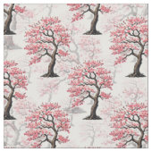 Sakura Pink Cherry Blossom Baumdesign Stoff (Nahaufnahme)