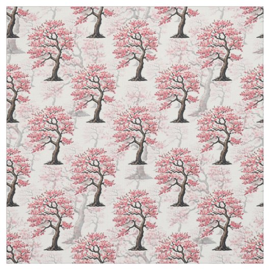 Sakura Pink Cherry Blossom Baumdesign Stoff (Muster)
