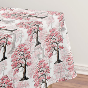 Sakura Pink Cherry Blossom Baumdesign Tischdecke