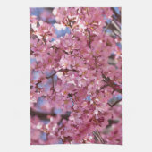 Sakura Pink Cherry Blossom Sky Handtuch (Vertikal)