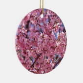 Sakura Pink Cherry Blossom Sky Keramikornament (Rechts)