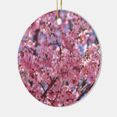 Sakura Pink Cherry Blossom Sky Keramikornament (Links)