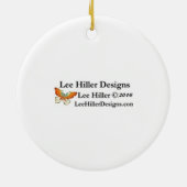 Sakura Pink Cherry Blossom Sky Keramikornament (Hinten)