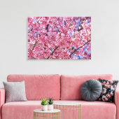 Sakura Pink Cherry Blossom Sky Leinwanddruck (Insitu (Wohnzimmer))