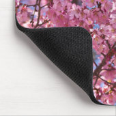 Sakura Pink Cherry Blossom Sky Mousepad (Ecke)