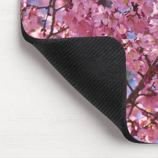 Sakura Pink Cherry Blossom Sky Mousepad (Ecke)
