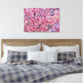 Sakura Pink Cherry Blossom Sky Poster Leinwanddruck (Insitu (Schlafzimmer))