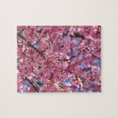 Sakura Pink Cherry Blossom Sky Puzzle (Horizontal)