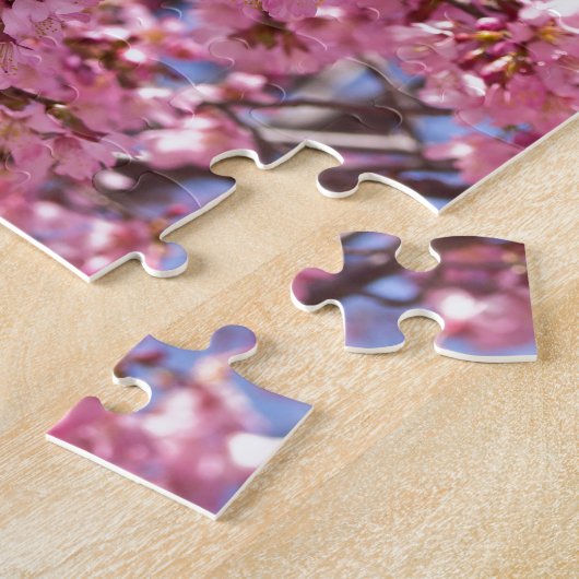 Sakura Pink Cherry Blossom Sky Puzzle (Seite)