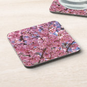 Sakura Pink Cherry Blossom Sky Untersetzer (Linke Seite)
