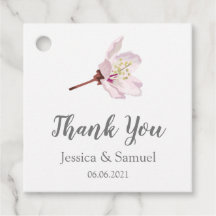 Sakura Pink Cherry Blossom Wedding Vielen Dank