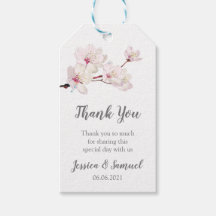 Sakura Pink Cherry Blossom Wedding Vielen Dank