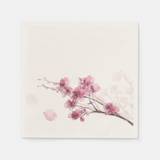 Sakura Pink Paper Napkins (50 Stk.) Serviette (Vorderseite)
