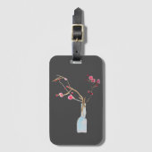 Sakura pinkfarbene Kirschblüte Gepäckanhänger (Vorderseite Vertikal)