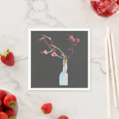 Sakura pinkfarbene Kirschblüte Serviette (Beispiel)