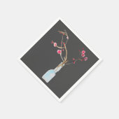 Sakura pinkfarbene Kirschblüte Serviette (Ecke)