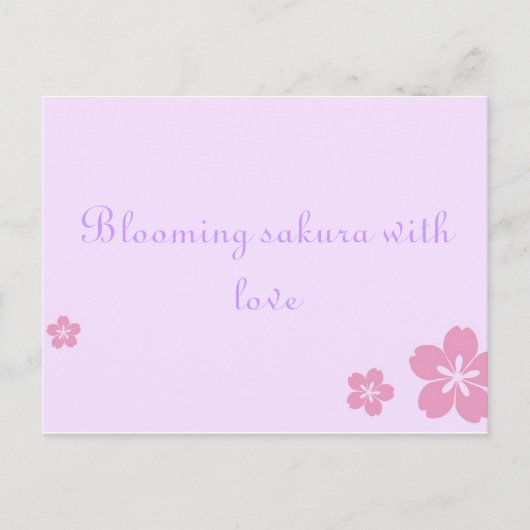 Sakura poscard postkarte (Vorderseite)