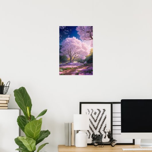 Sakura Radiance Poster (Heimbüro)