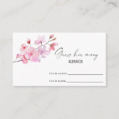 Sakura - raten Sie, wie viele Küsse Bridgame Begleitkarte (Vorderseite)