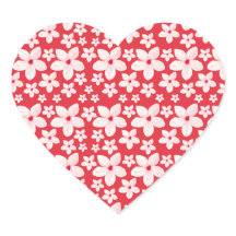 Sakura Rosa Blume Nahtloses Muster Roter Hintergru