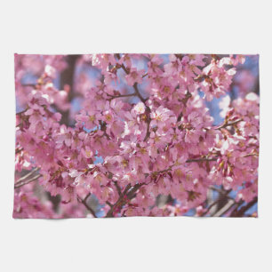 Sakura rosa Kirschblossom Himmel Handtuch