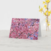 Sakura Rosa Kirschblüte Muttertag Karte (Gelbe Blume)