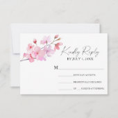 Sakura - RSVP-Karte für Hochzeiten RSVP Karte (Vorderseite)