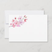 Sakura - RSVP-Karte für Hochzeiten RSVP Karte (Rückseite)