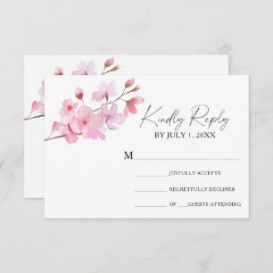 Sakura - RSVP-Karte für Hochzeiten RSVP Karte