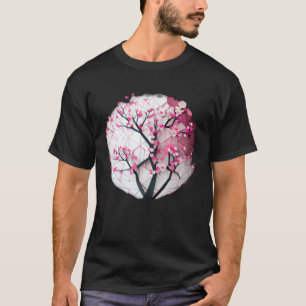 Sakura-Saison Baum des Lebens Geometrische rosa Ku T-Shirt