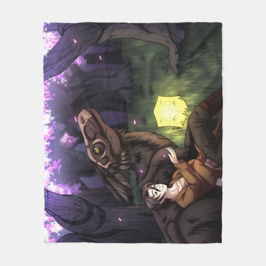 Sakura Saison Fleecedecke (Vorderseite)