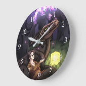 Sakura Saison Große Wanduhr (Winkel)
