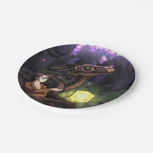 Sakura Saison Pappteller (Schrägansicht)