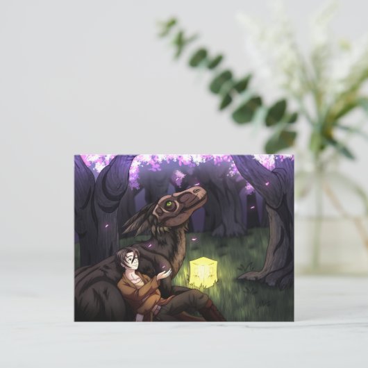 Sakura Saison Postkarte (Stehend Vorderseite)