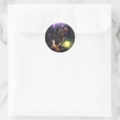 Sakura Saison Runder Aufkleber (Tasche)