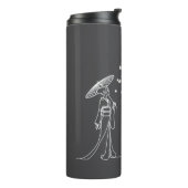 Sakura Serenity: Kimono Woman Thermal Tumbler Thermosbecher (Nach links gedreht)