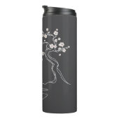 Sakura Serenity: Kimono Woman Thermal Tumbler Thermosbecher (Nach rechts gedreht)