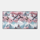 Sakura Serenity Temple Desk Mat Schreibtischunterlage (Vorderseite)