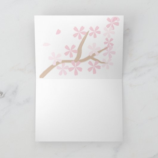 Sakura Sock Monkey Grußkarte Karte (Innenseite)