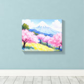Sakura Spring Canvas Print Leinwanddruck (Insitu (Holzboden))