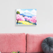 Sakura Spring Canvas Print Leinwanddruck (Insitu (Wohnzimmer))
