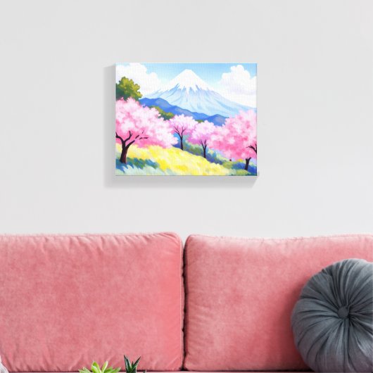 Sakura Spring Canvas Print Leinwanddruck (Insitu (Wohnzimmer))