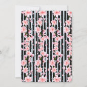 Sakura Spring Cherry Blossoms Babydusche Einladung (Rückseite)