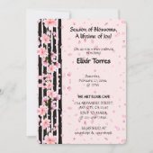 Sakura Spring Cherry Blossoms Babydusche Einladung (Vorderseite)