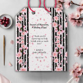 Sakura Spring Cherry Blossoms Babydusche Geschenkanhänger