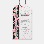 Sakura Spring Cherry Blossoms Babydusche Geschenkanhänger (Vorderseite)