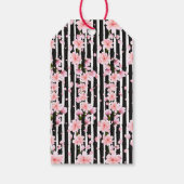 Sakura Spring Cherry Blossoms Babydusche Geschenkanhänger (Rückseite)