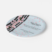 Sakura Spring Cherry Blossoms Babydusche Pappteller (Schrägansicht)