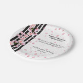 Sakura Spring Cherry Blossoms Babydusche Pappteller (Schrägansicht)